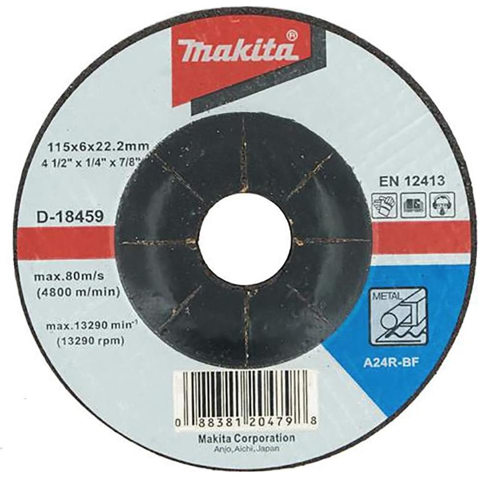 Ruedas de Esmeril Makita 10 Paquete 11.43 cm Grano 24