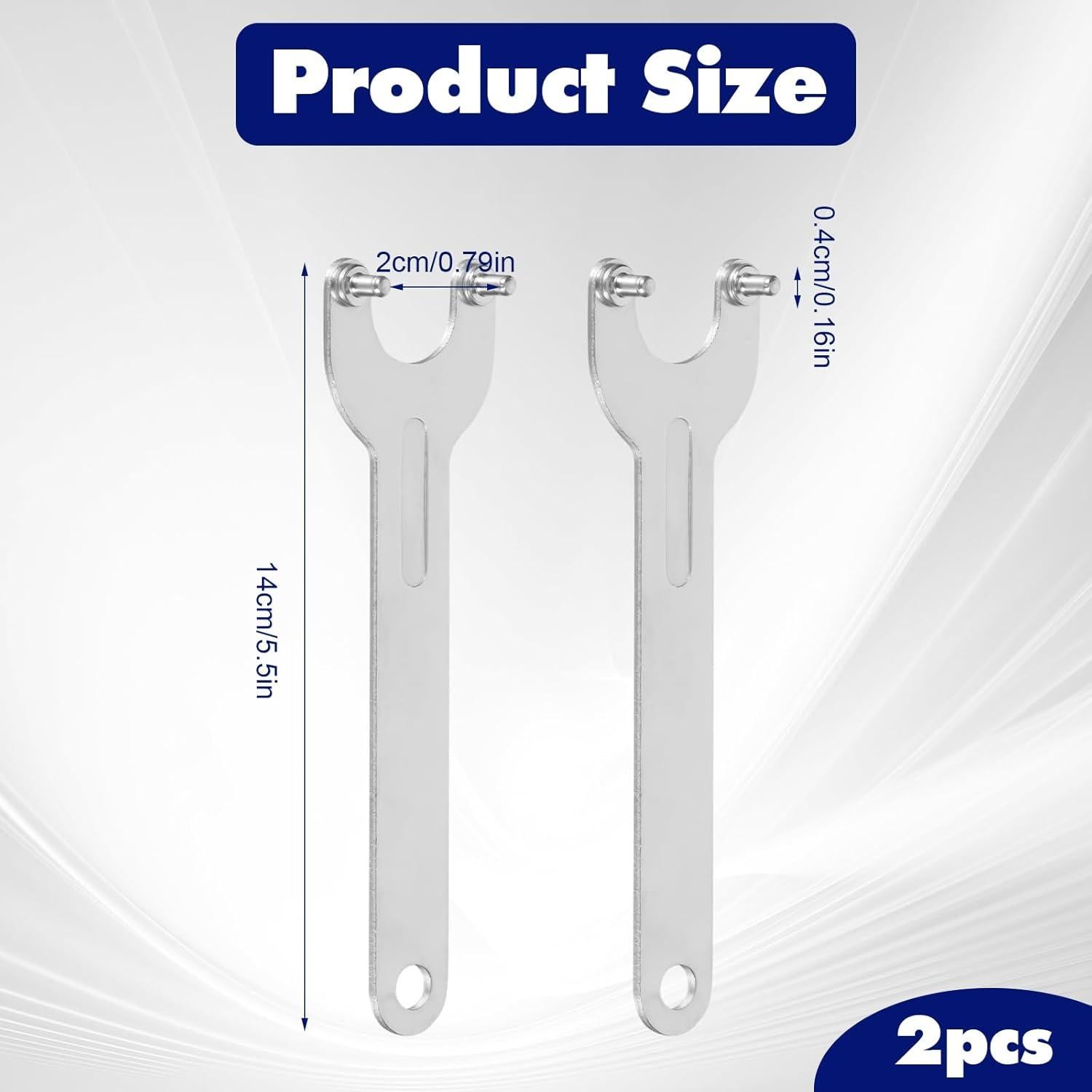 Llave de Amoladora Oruola 14 cm 2 Piezas Metal