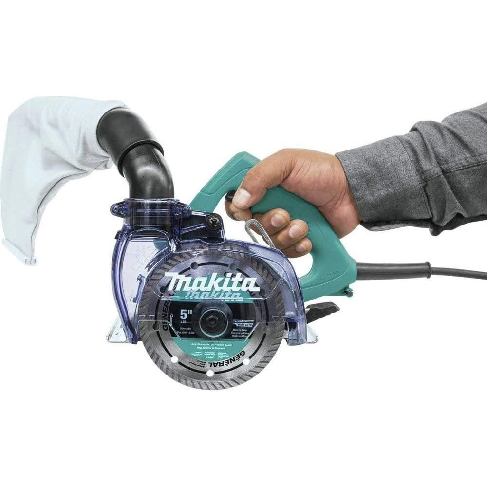 Sierra de Mampostería en Seco Makita 4100KB 5" con Extracción de Polvo
