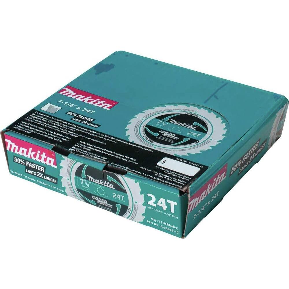 Hoja de sierra circular Makita A-94839-10 18.42 cm 24T 10/Pk