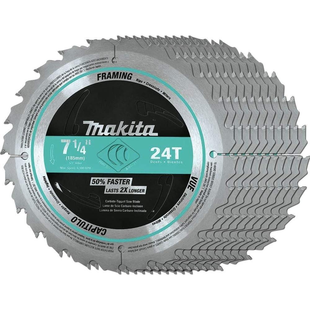Hoja de sierra circular Makita A-94839-10 18.42 cm 24T 10/Pk