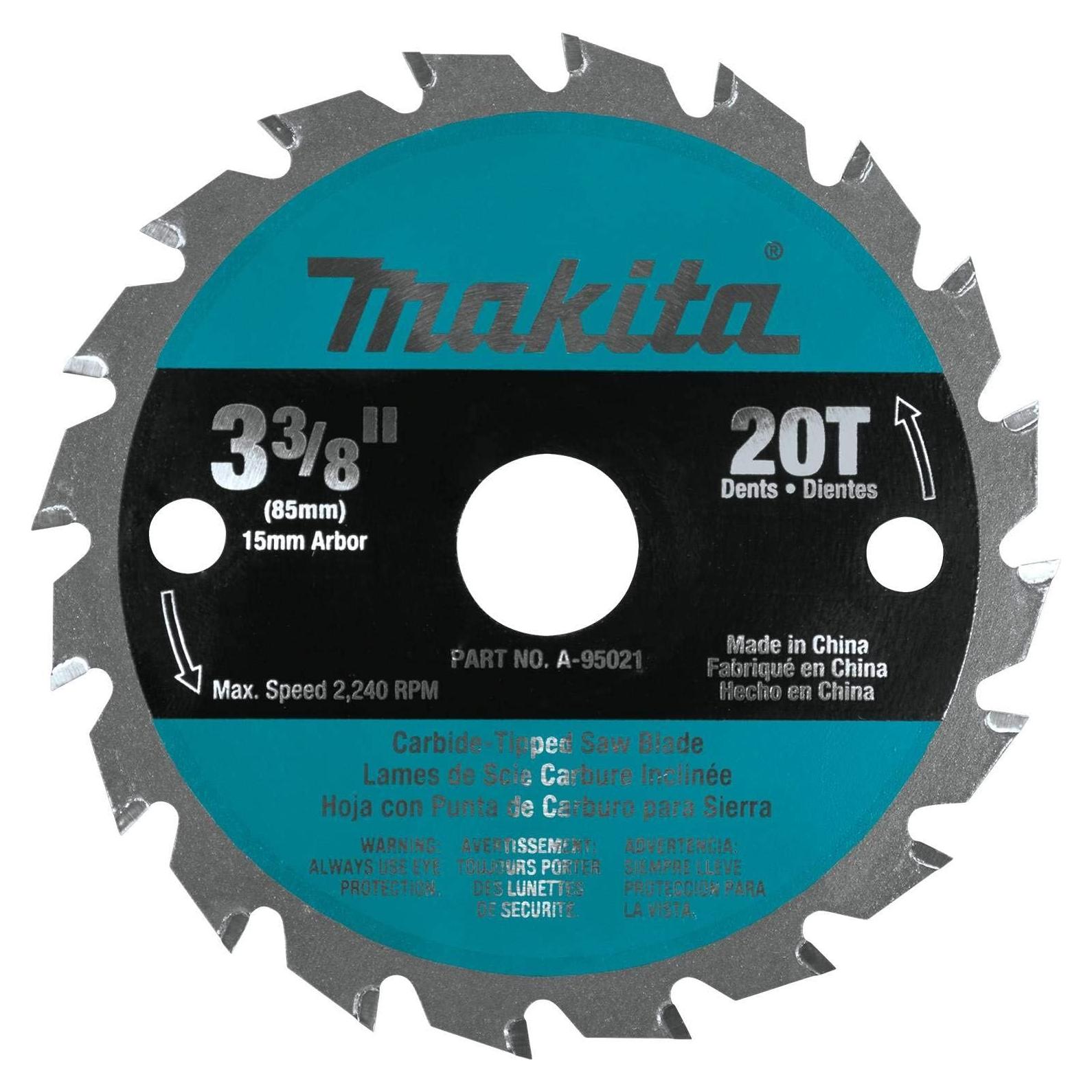 Hoja de sierra circular Makita A-95021 85mm 20T Carburo