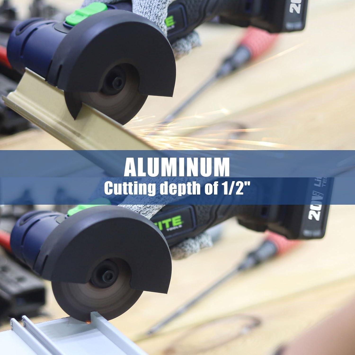 Mini Cortadora Inalámbrica Zeite 20V, 3" Discos de Corte