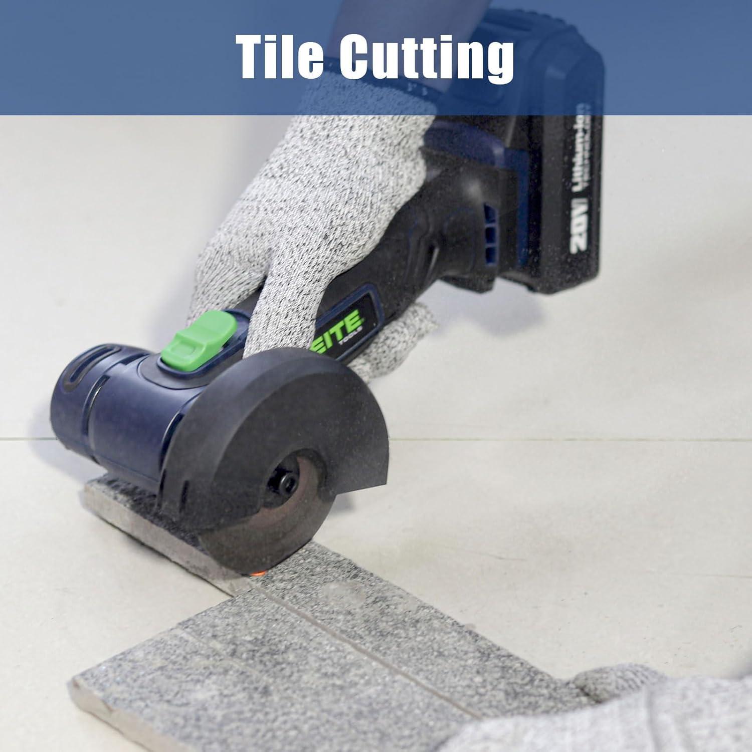 Mini Cortadora Inalámbrica Zeite 20V, 3" Discos de Corte