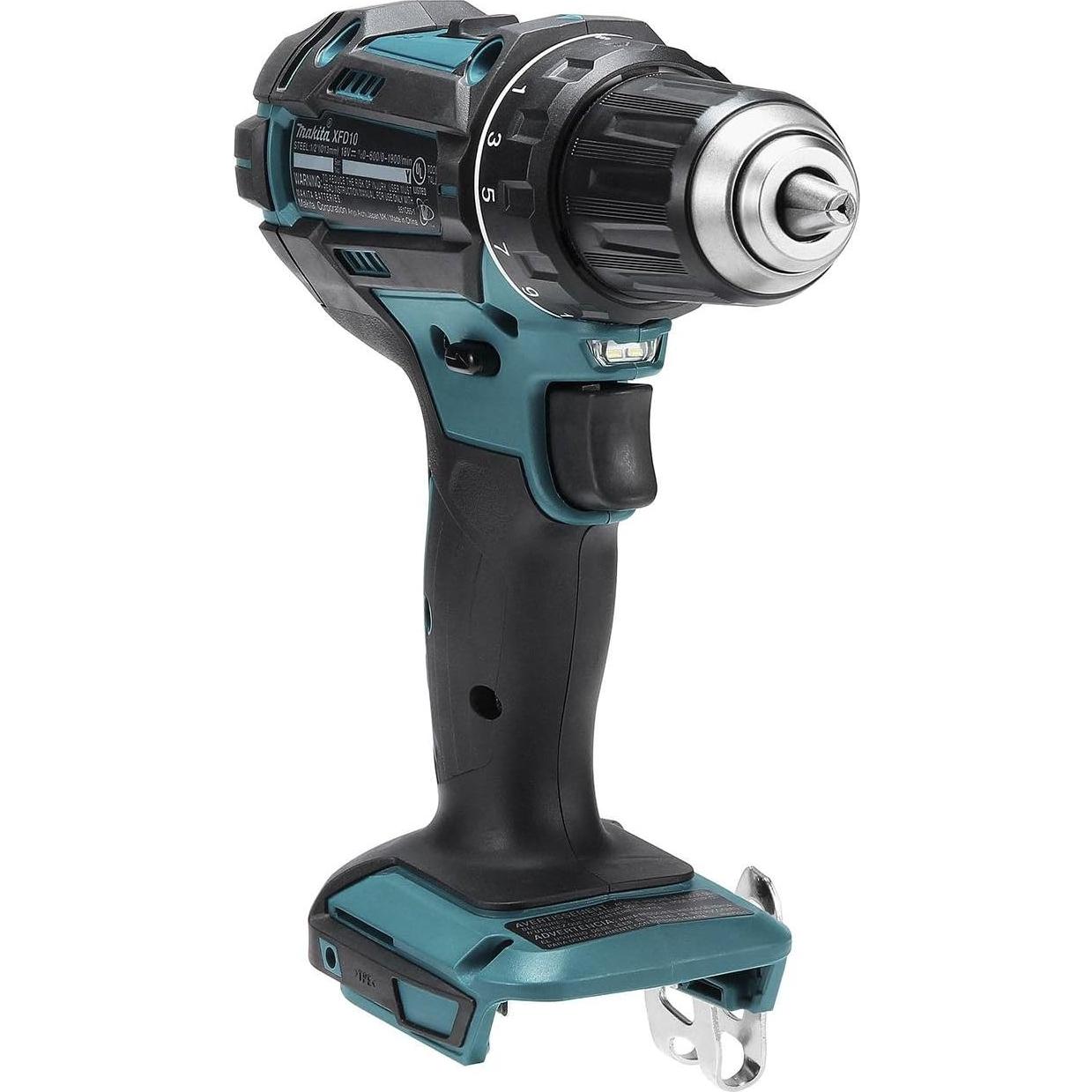 Taladro Inalámbrico Makita XFD10Z 18V 1/2" 54.4 Nm
