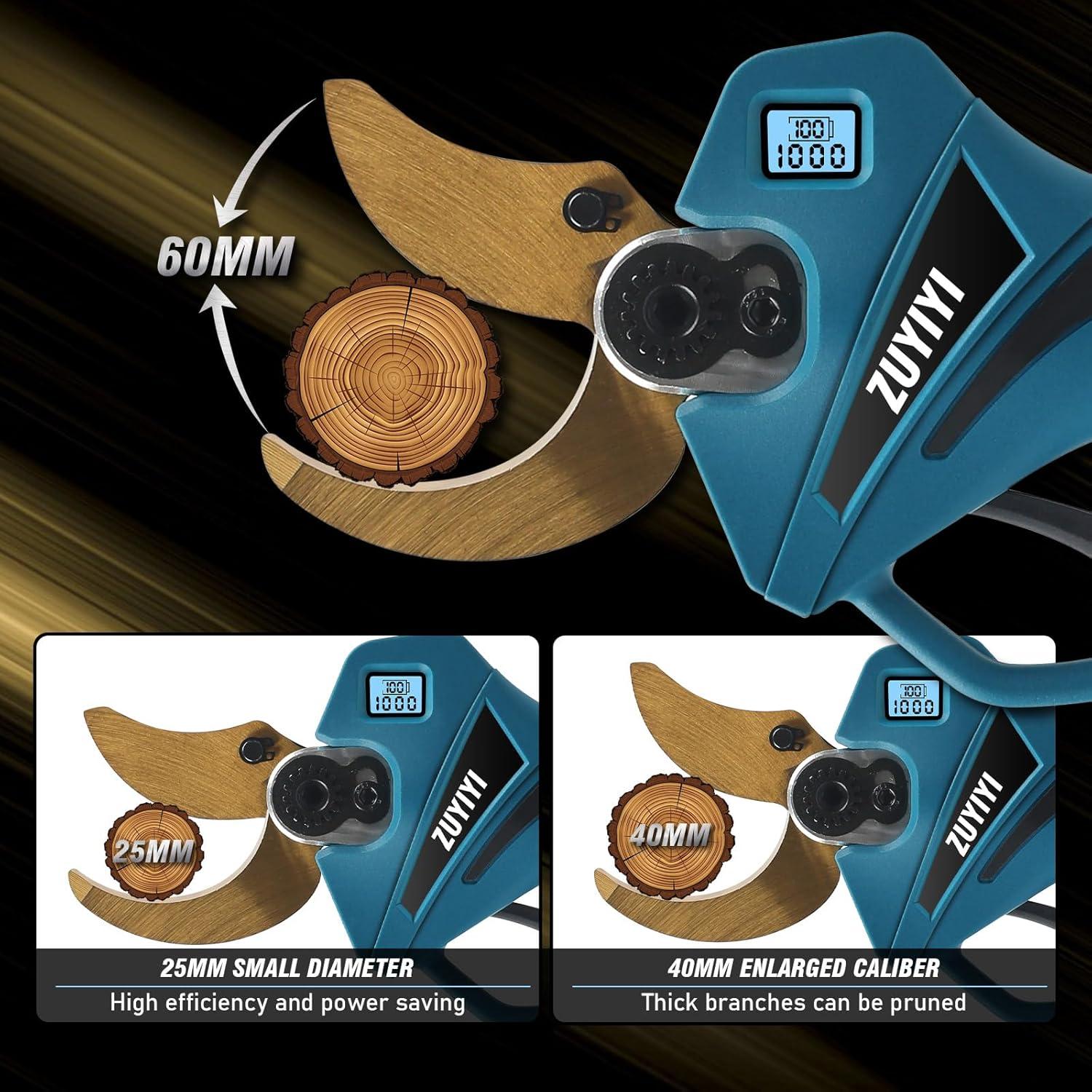 Tijeras de Podar Eléctricas ZUYIYI 60mm Inalámbricas