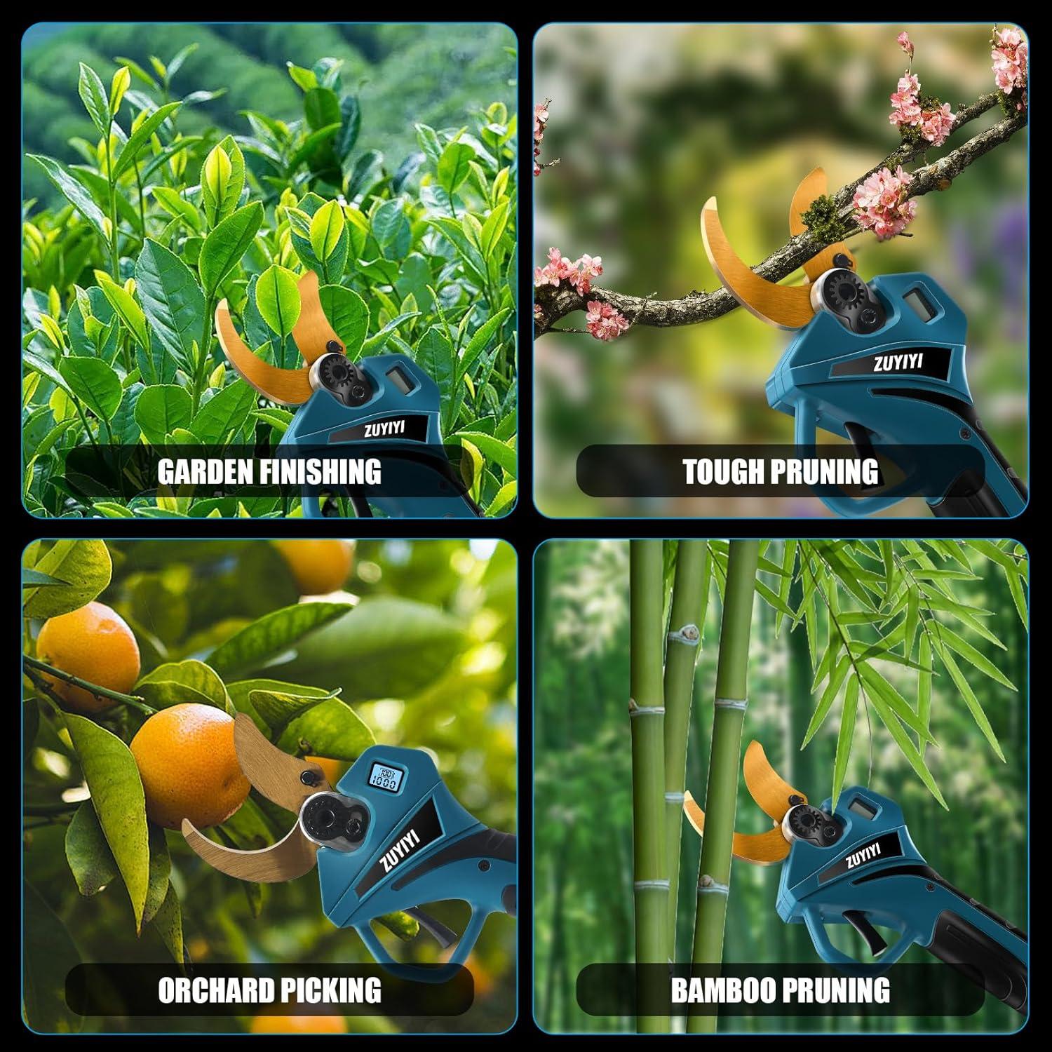 Tijeras de Podar Eléctricas ZUYIYI 60mm Inalámbricas