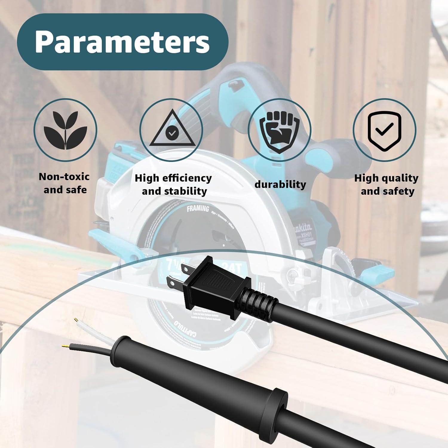 Cable de Alimentación Sousery 664463-0 para Makita 29x13cm