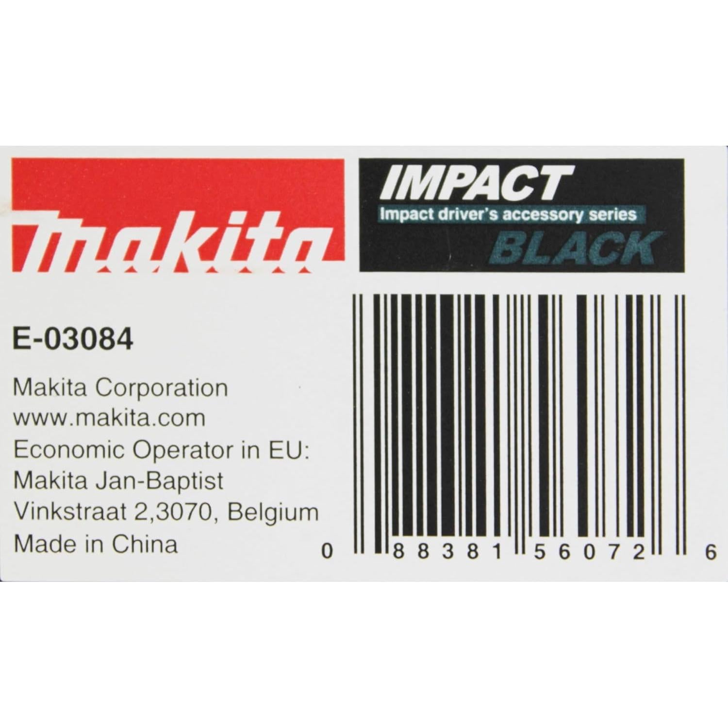 Juego de Impacto Negro Makita E-03084 31 Piezas