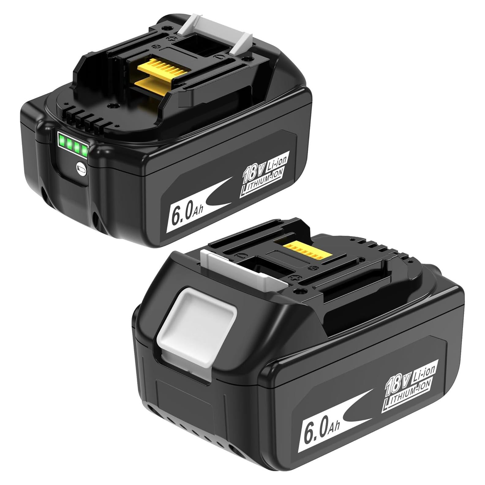 Paquete de 2 Baterías Ion Litio 18V 6000mAh Makita WORTHMAH