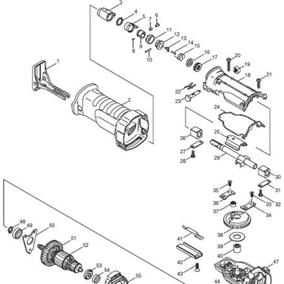 Juego de Abrazaderas Makita JR3050T 13 Piezas Protector