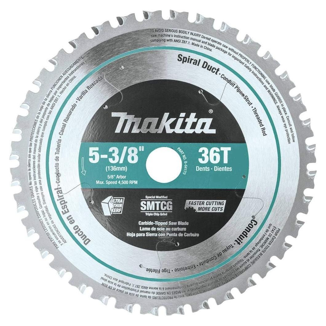 Hoja de sierra Makita B-64179 36T Carburo para Metal