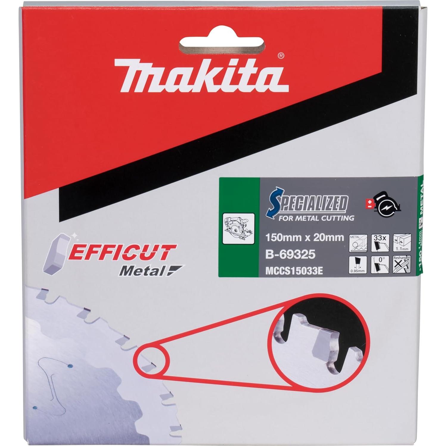 Hoja de sierra Makita B-69244 5-7/8" 33T para metal