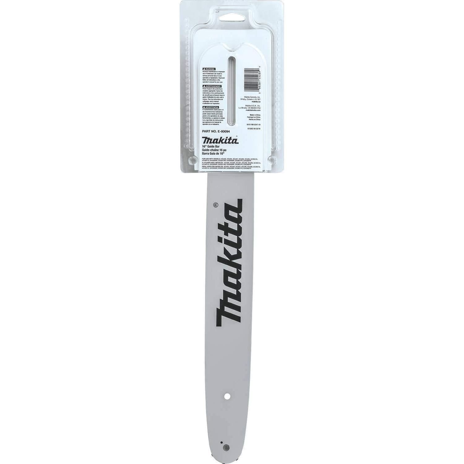 Barra Guía Makita E-00094 40,64 cm 3/8 LP .043