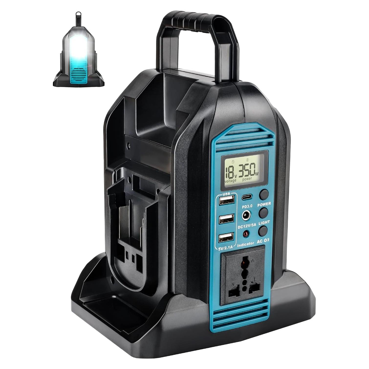 Inversor Taingwei 350W DC 18V a AC 220V 2 Puertos USB