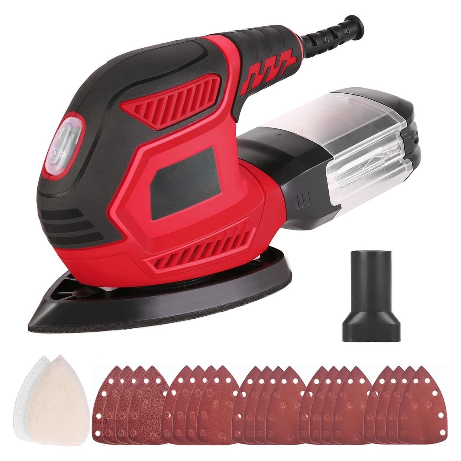 Lijadora Eléctrica Vistreck 200W con 20 Papeles de Lija