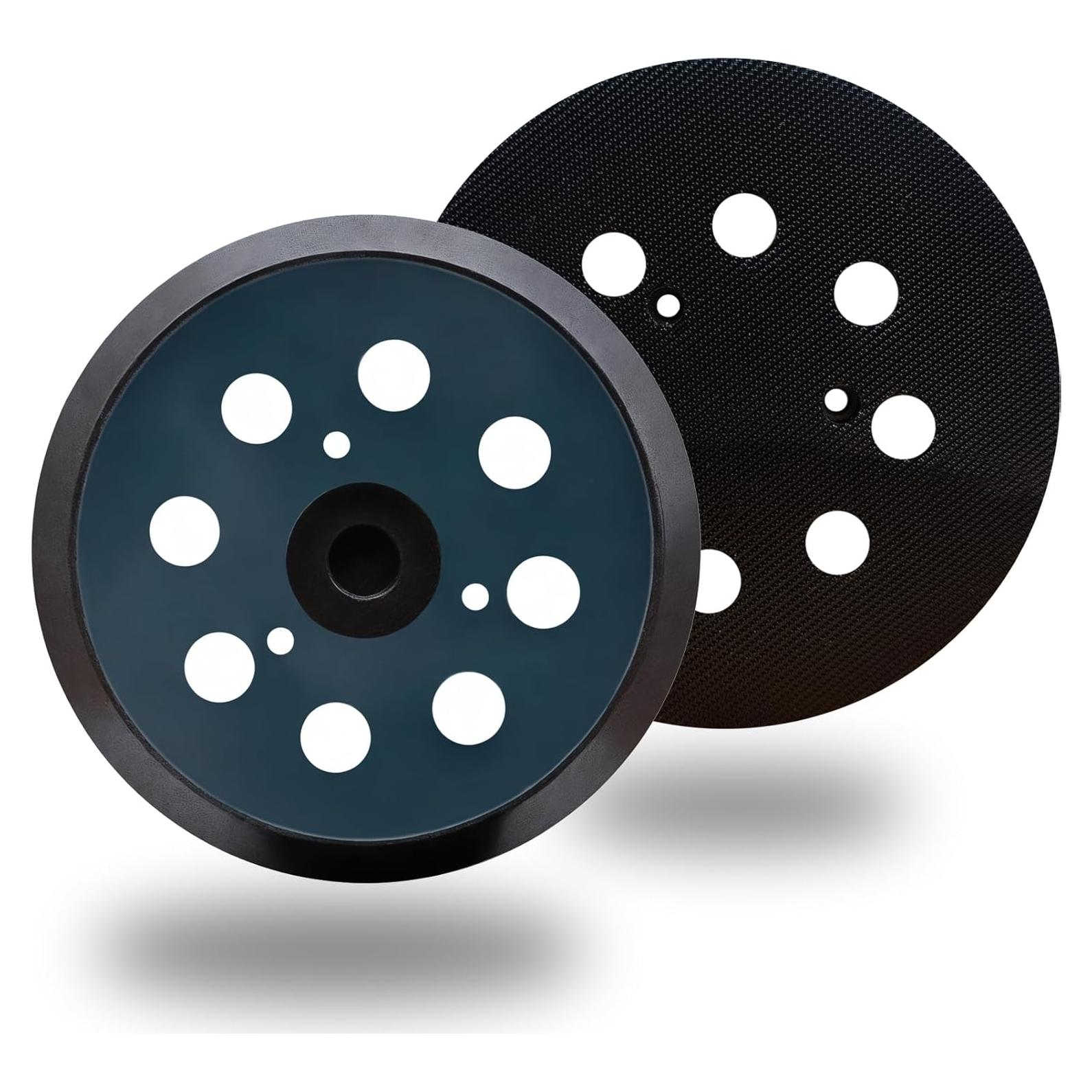 Paquete de 2 almohadillas de lijado 125mm Tockrop 8 agujeros