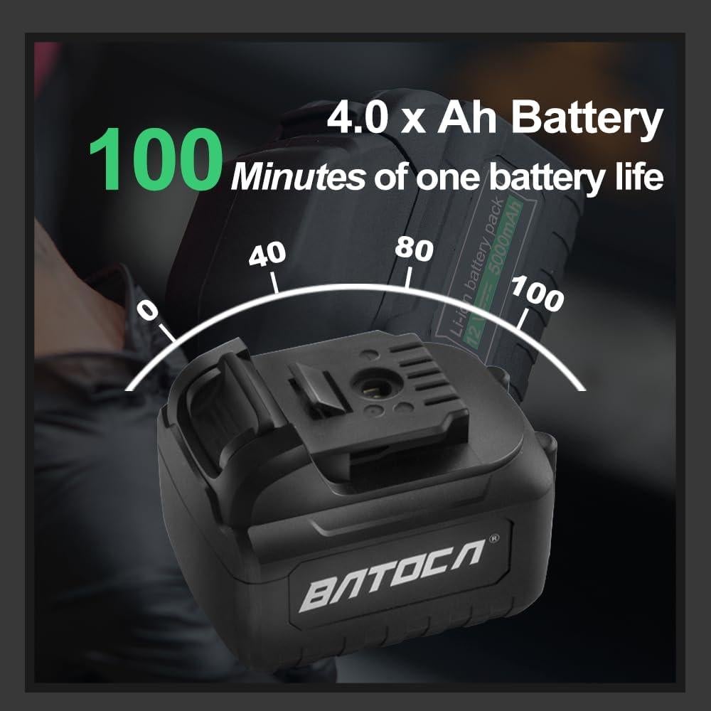 Pulidora Orbital Inalámbrica BATOCA S2, 2 Baterías 4Ah, 4500 RPM