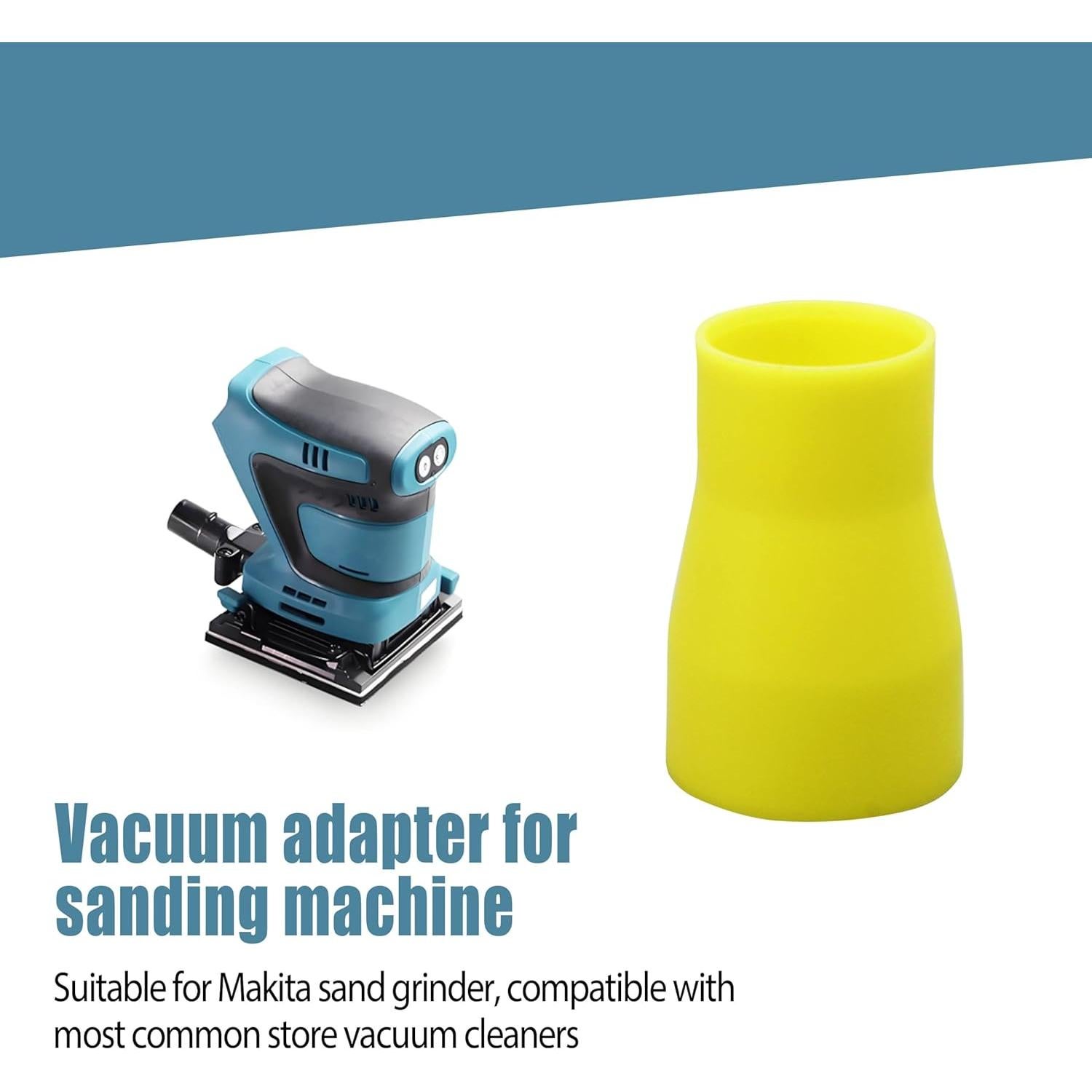 Adaptador de Aspiradora Makita 2 Pcs 3,18 cm Amarillo