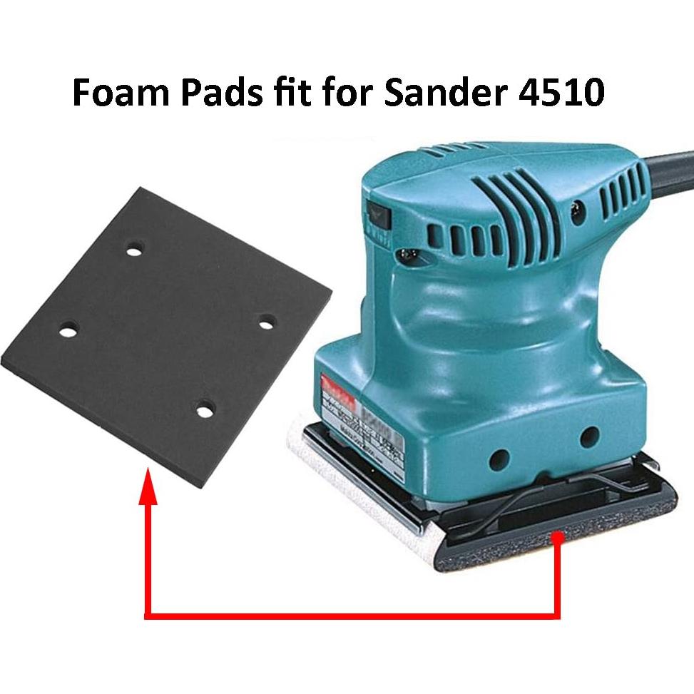 Paquete de 6 almohadillas de espuma Adiyer para lijadora 4510
