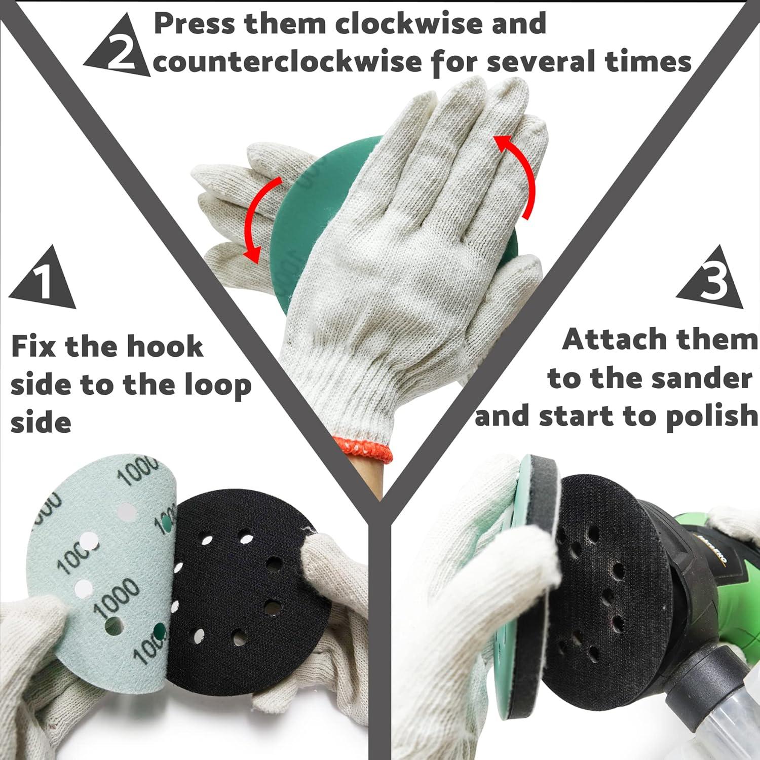 Almohadilla de Lijado 5" S&F STEAD & FAST 2 Piezas