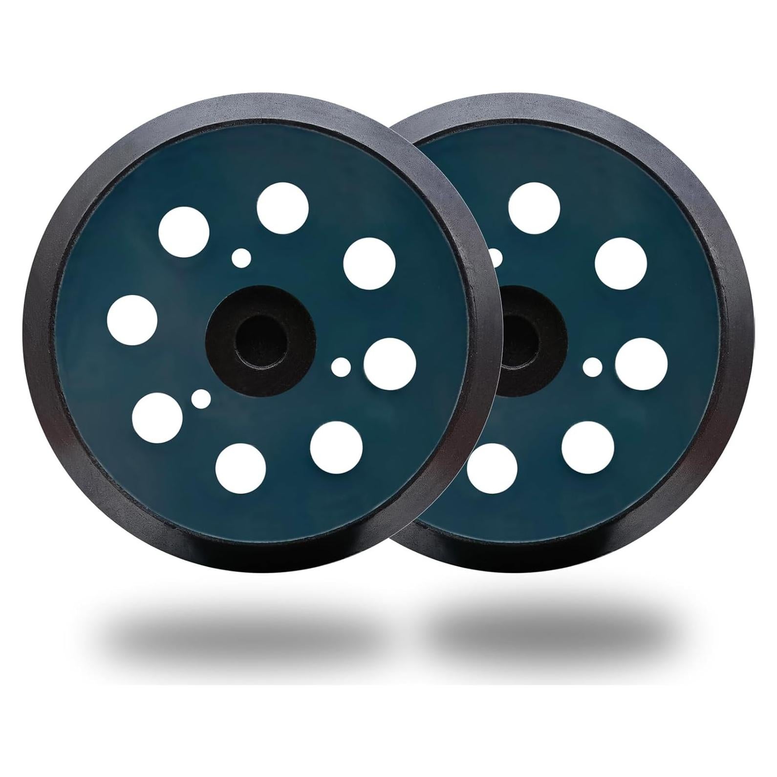 Paquete de 2 almohadillas de lijado Tockrop 12.7cm 8 agujeros