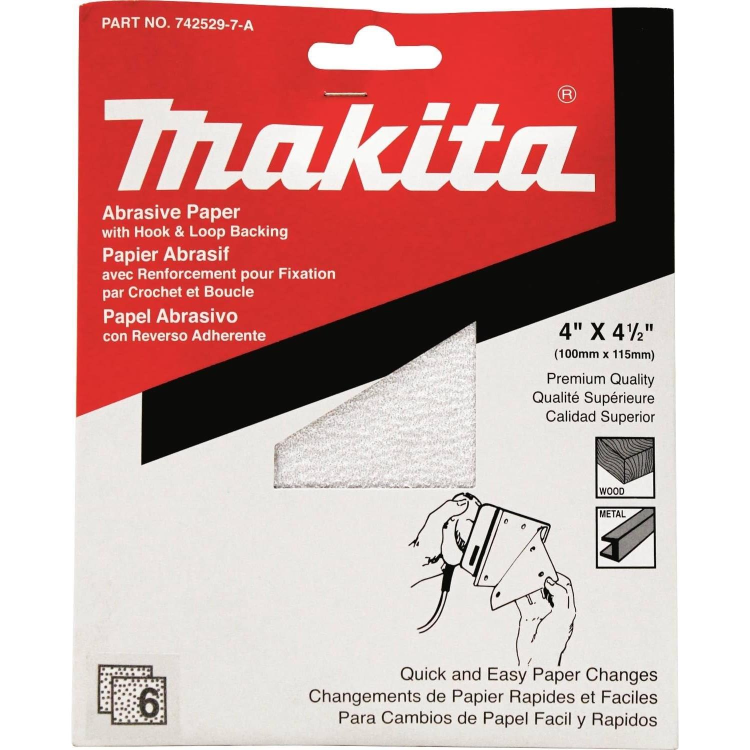Papel Abrasivo Makita 742531-0 Grano 150 Paquete de 5
