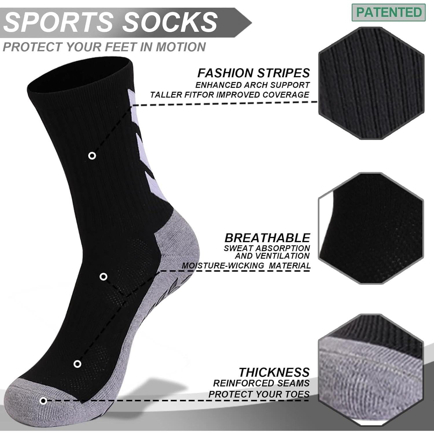 Calcetines Antideslizantes MENDENG para Hombres 6 Pares