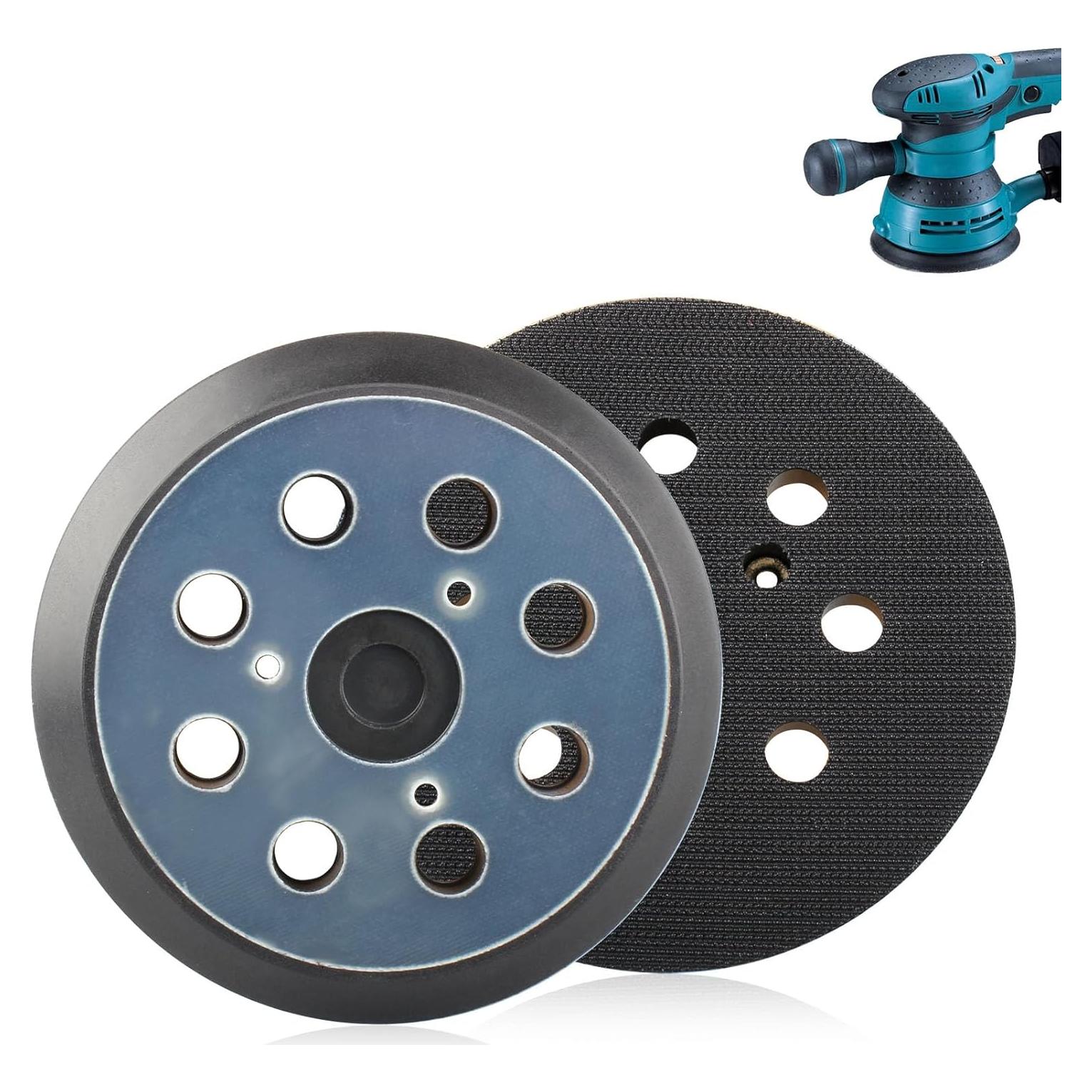 Paquete de 2 almohadillas de lijado 12.7cm 8 agujeros Makita