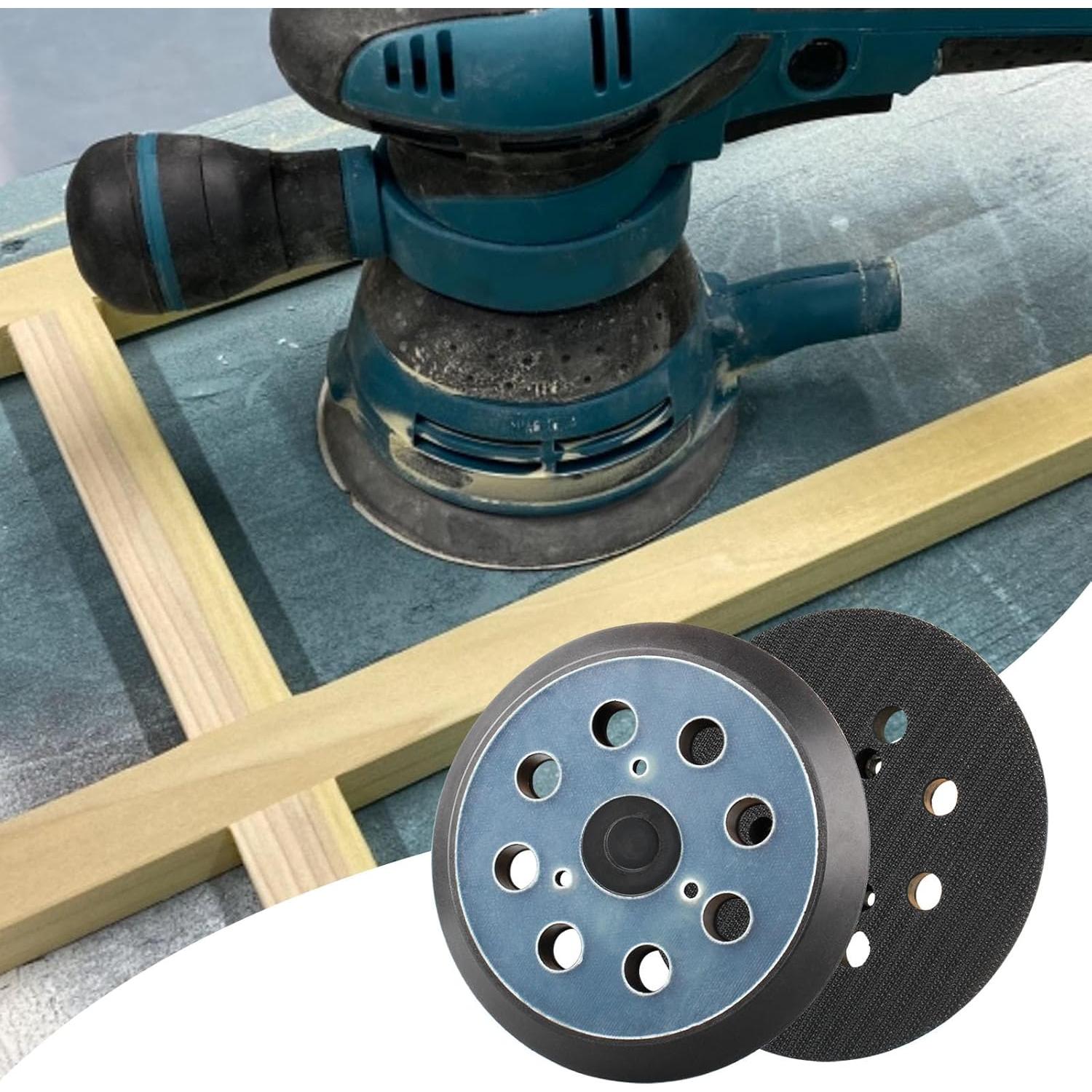 Paquete de 2 almohadillas de lijado 12.7cm 8 agujeros Makita