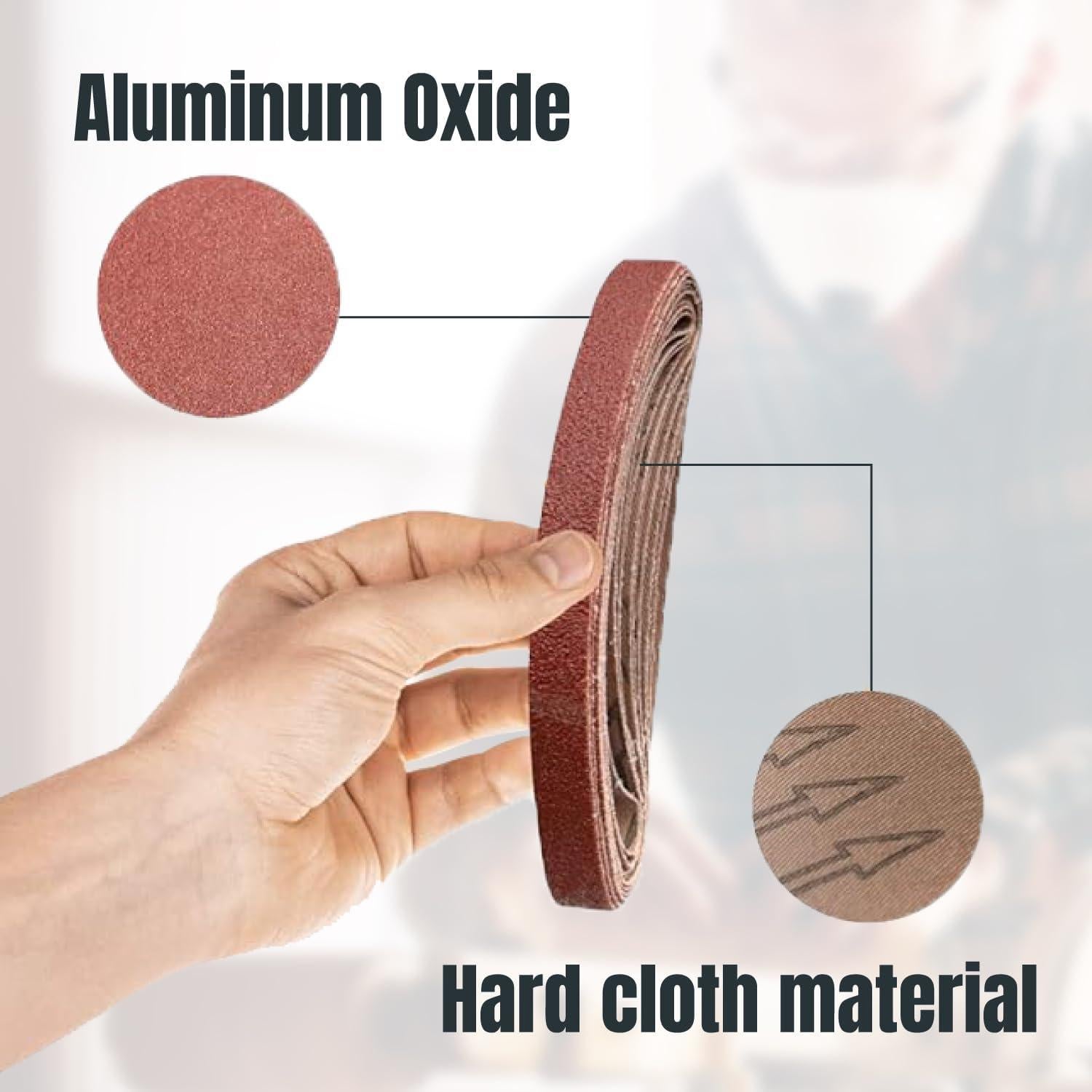 Cintas de Lijado POWERTEC 2,86x53,34cm 80 Granos 10PK