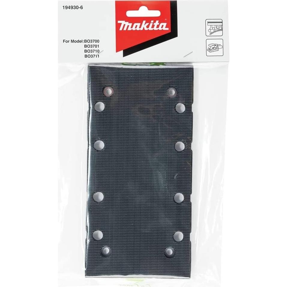 Almohadilla de Respaldo Makita 194930-6 9 x 18.42 cm Gancho y Bucle