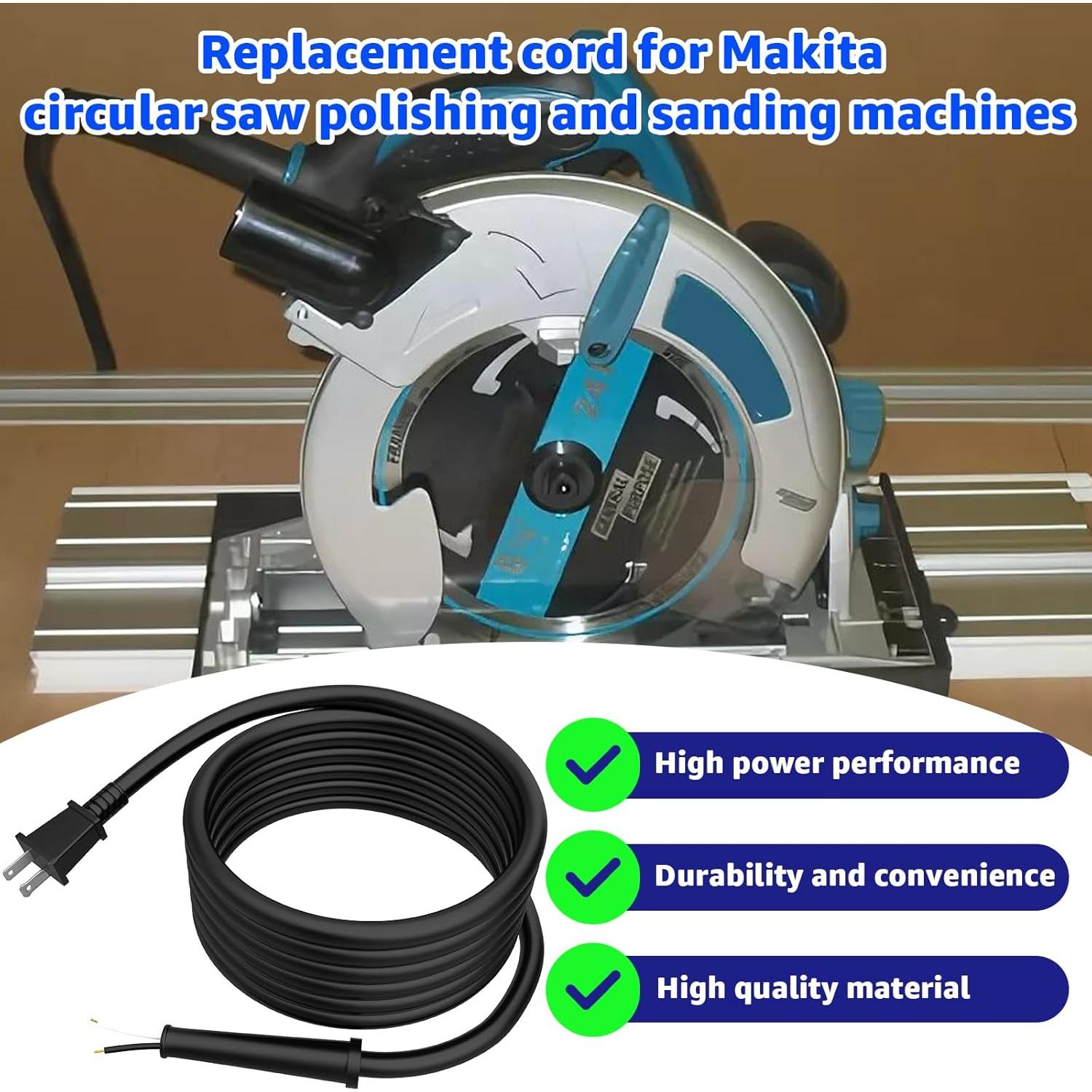 Cable de Alimentación Hodeoo 664463-0 para Herramientas Makita