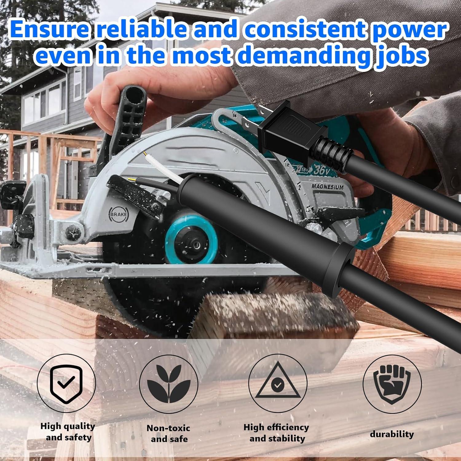 Cable de Alimentación Hodeoo 664463-0 para Herramientas Makita