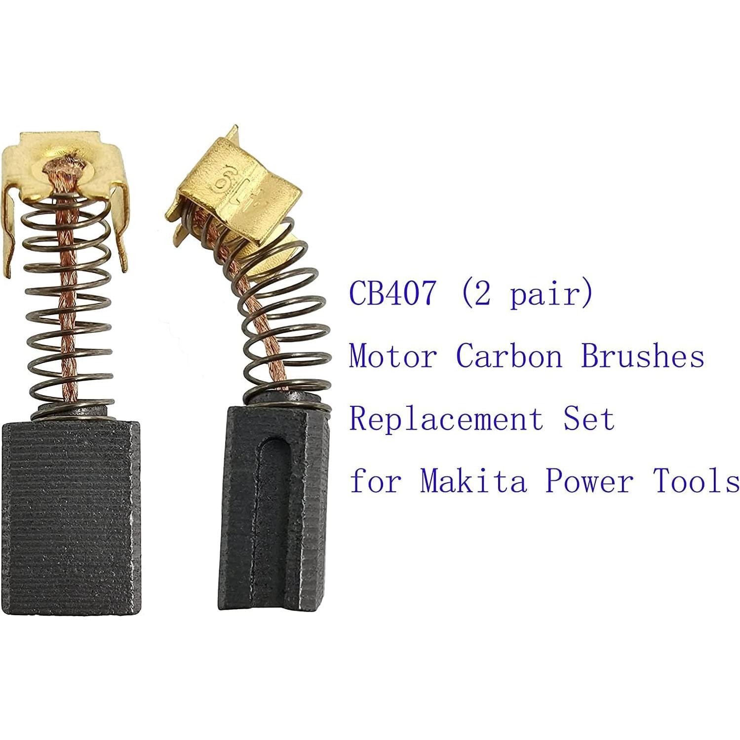 Juego de Cepillos de Carbón CB407 para Herramientas Eléctricas Makita