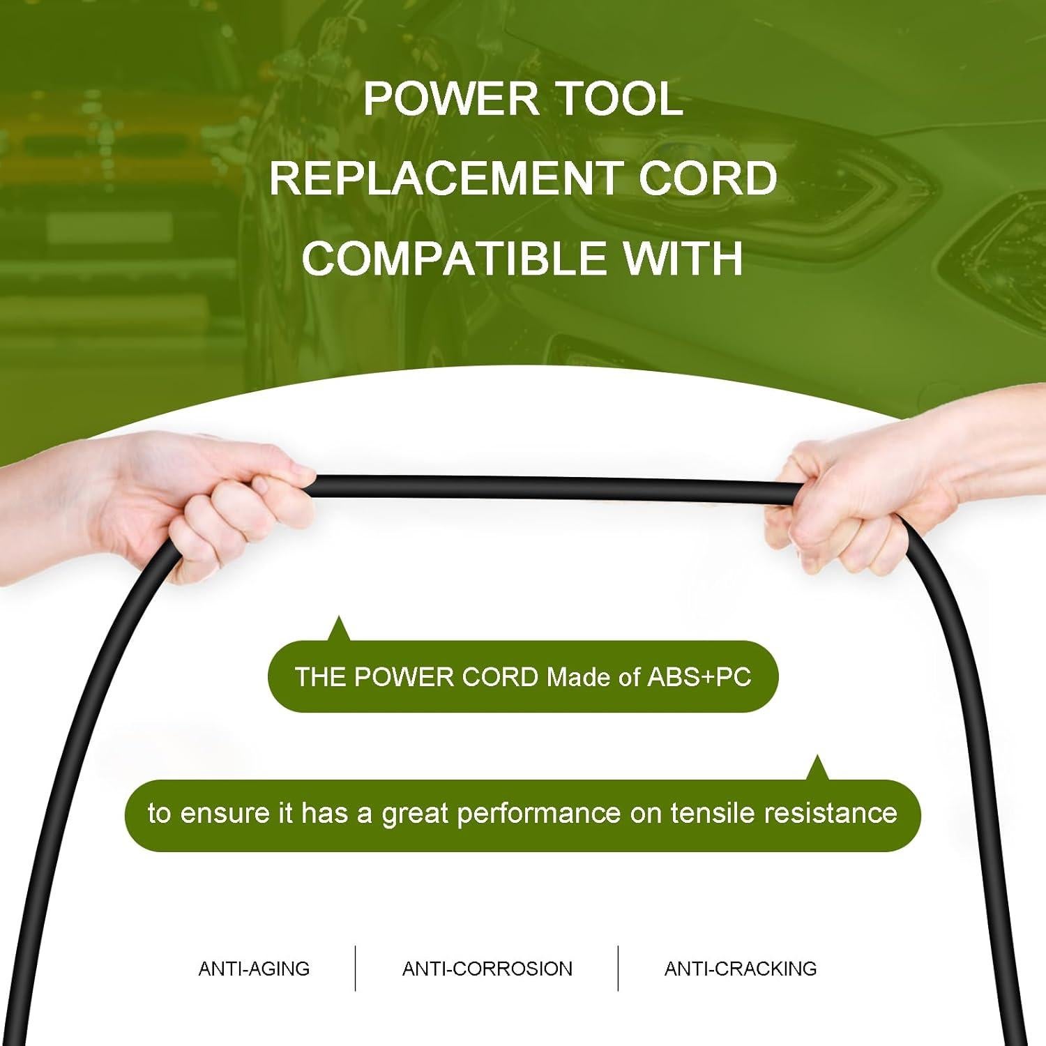 Cable de Alimentación 2.5m para Herramientas Eléctricas DZQPPC