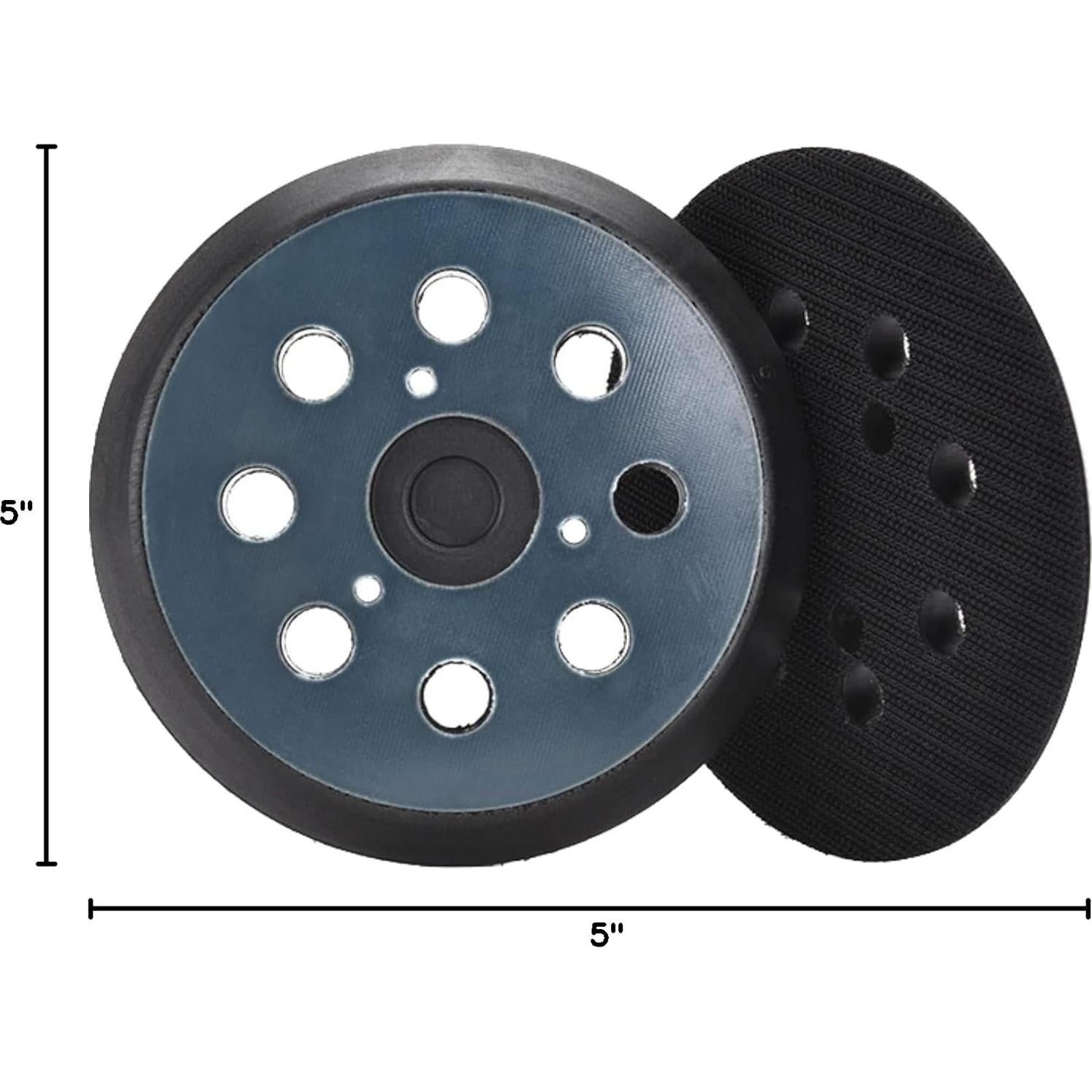 Pad de Lijadora RUIHONGV 12,7 cm 8 Agujeros Paquete de 2