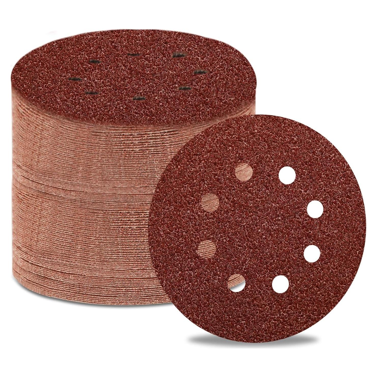 Discos de Lijado 80 Granos Szarint 12.7 cm 150 Pcs Adhesivos