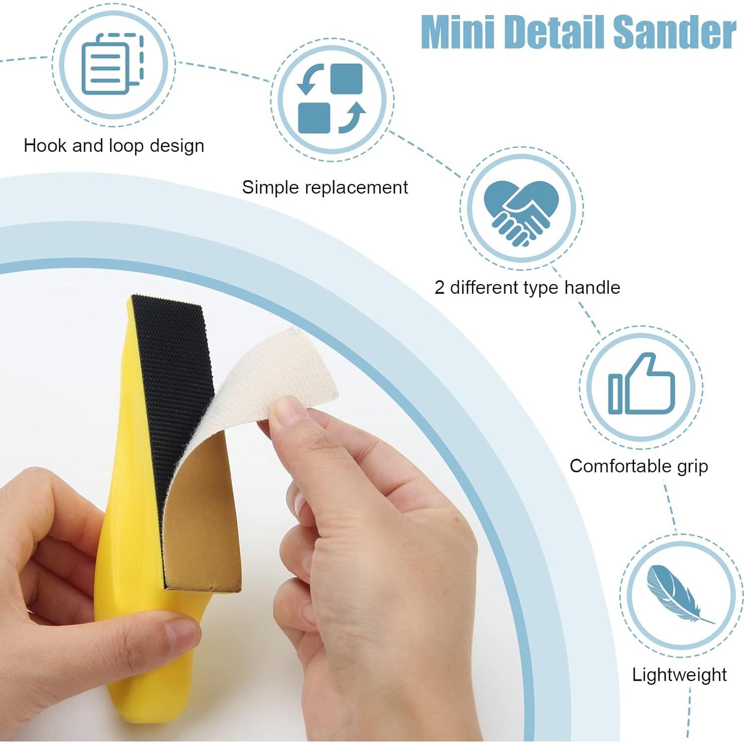 Lijadora de Detalle Windspeed BWX-72P + 70 Papeles de Lija