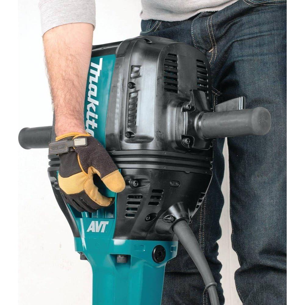 Makita HM1812X3 70 Advanced AVT Breaker Hammer with 1-1/8" Hex, 4-Piece Steel Set and Premium Cart, 70 lb