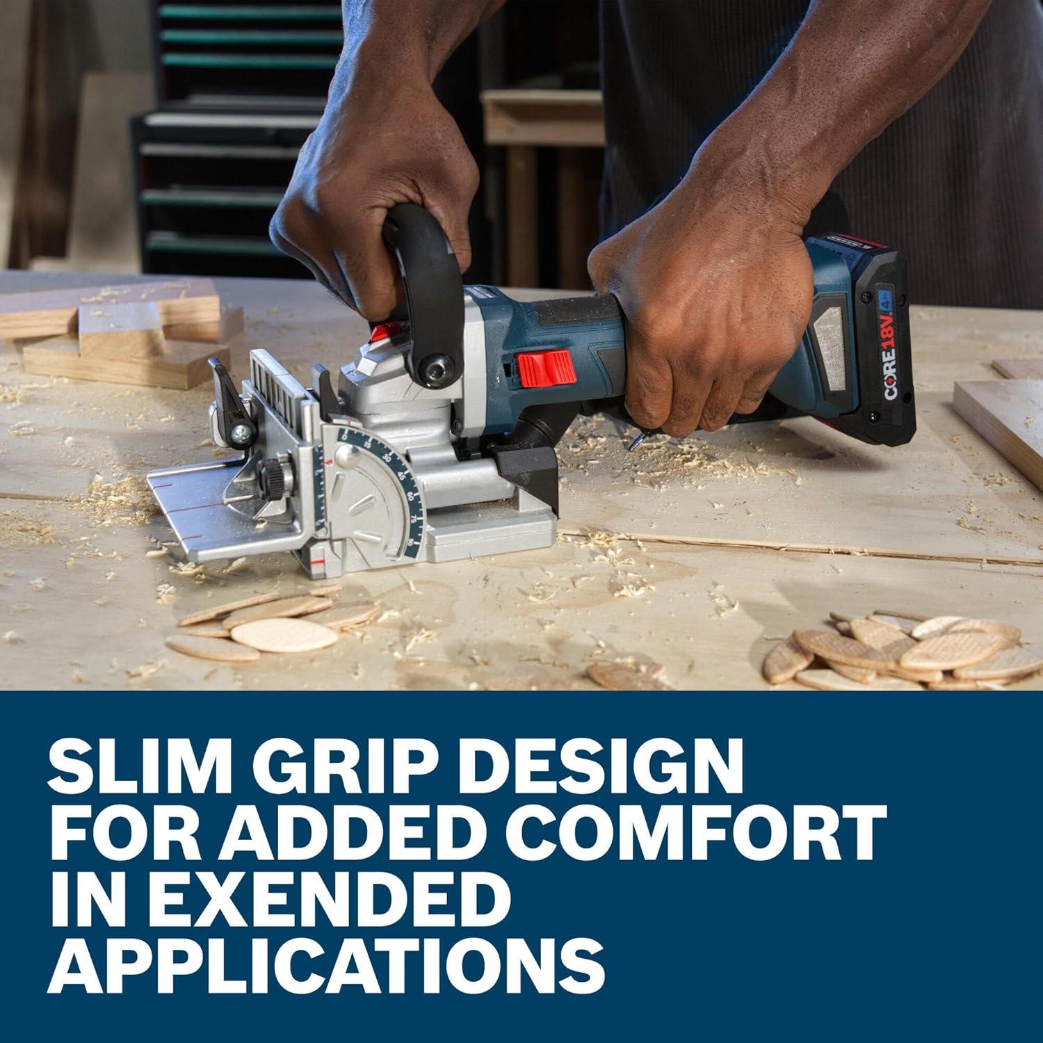 Uniones de Galleta Inalámbrica Bosch GFF18V-086 18V - Corte Preciso