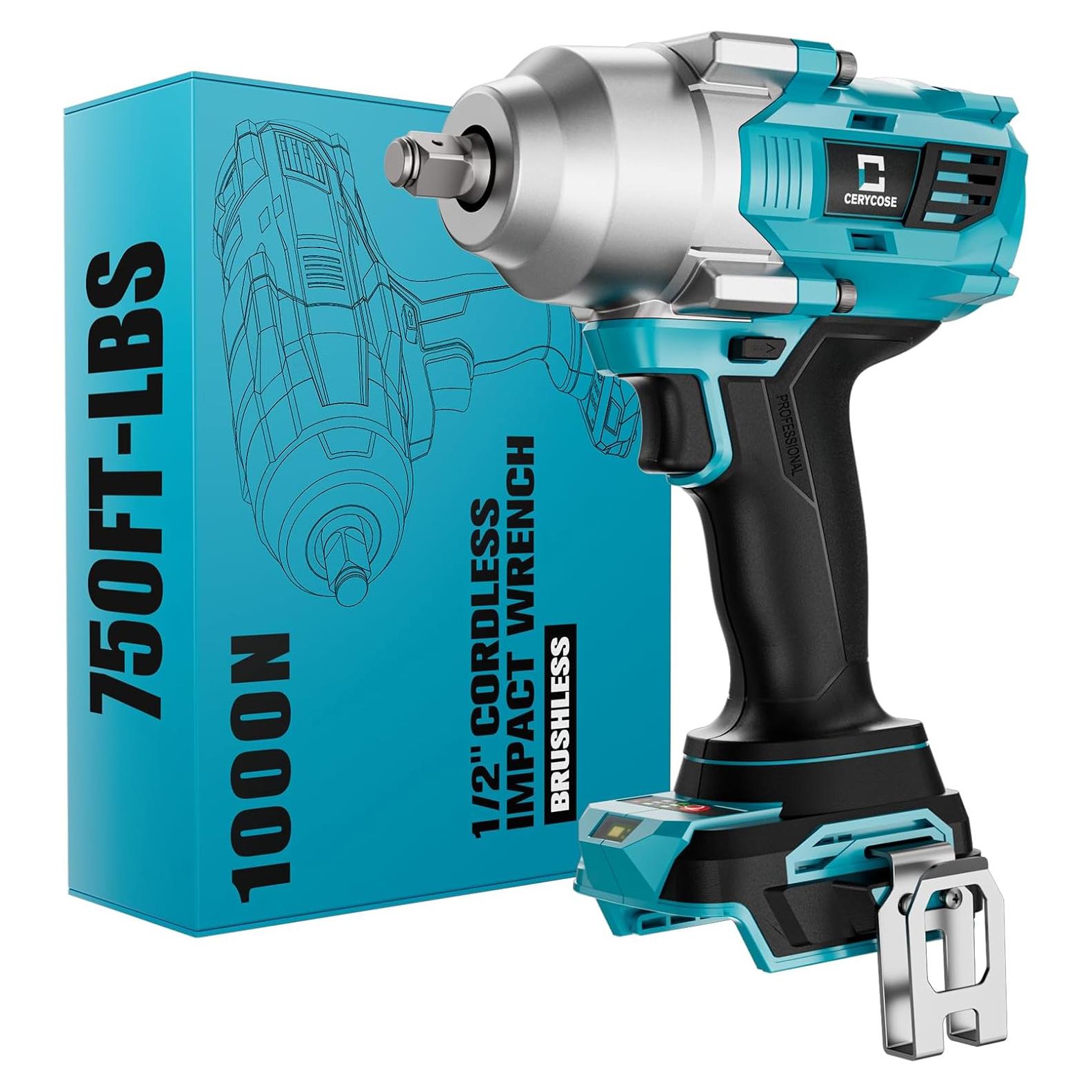 Llave de impacto inalámbrica 1/2" Makita 750 Nm sin batería