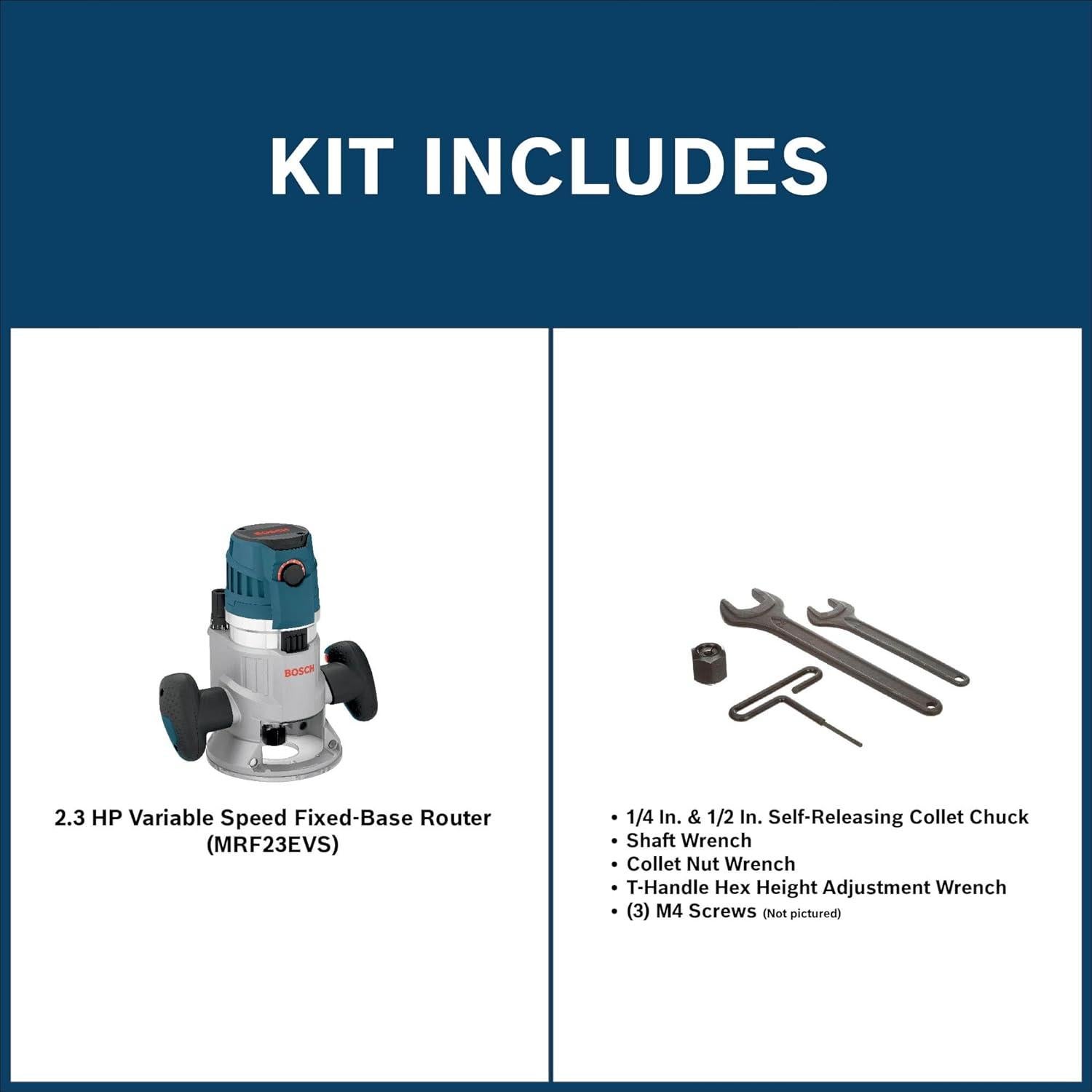 Router Electrónico BOSCH MRF23EVS 2.3 HP Base Fija