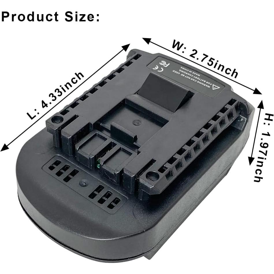 Adaptador de Batería Bosch 18V Compatible Dewalt y Milwaukee