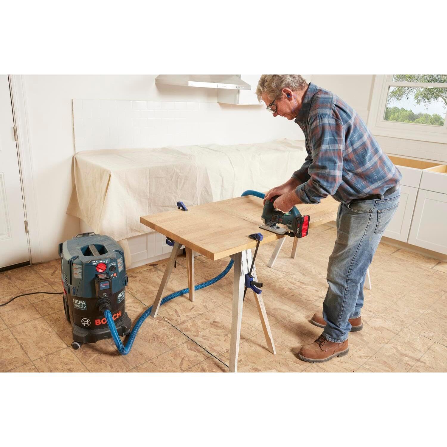 Extractor de Polvo BOSCH VAC090AH 34 Litros HEPA Automático