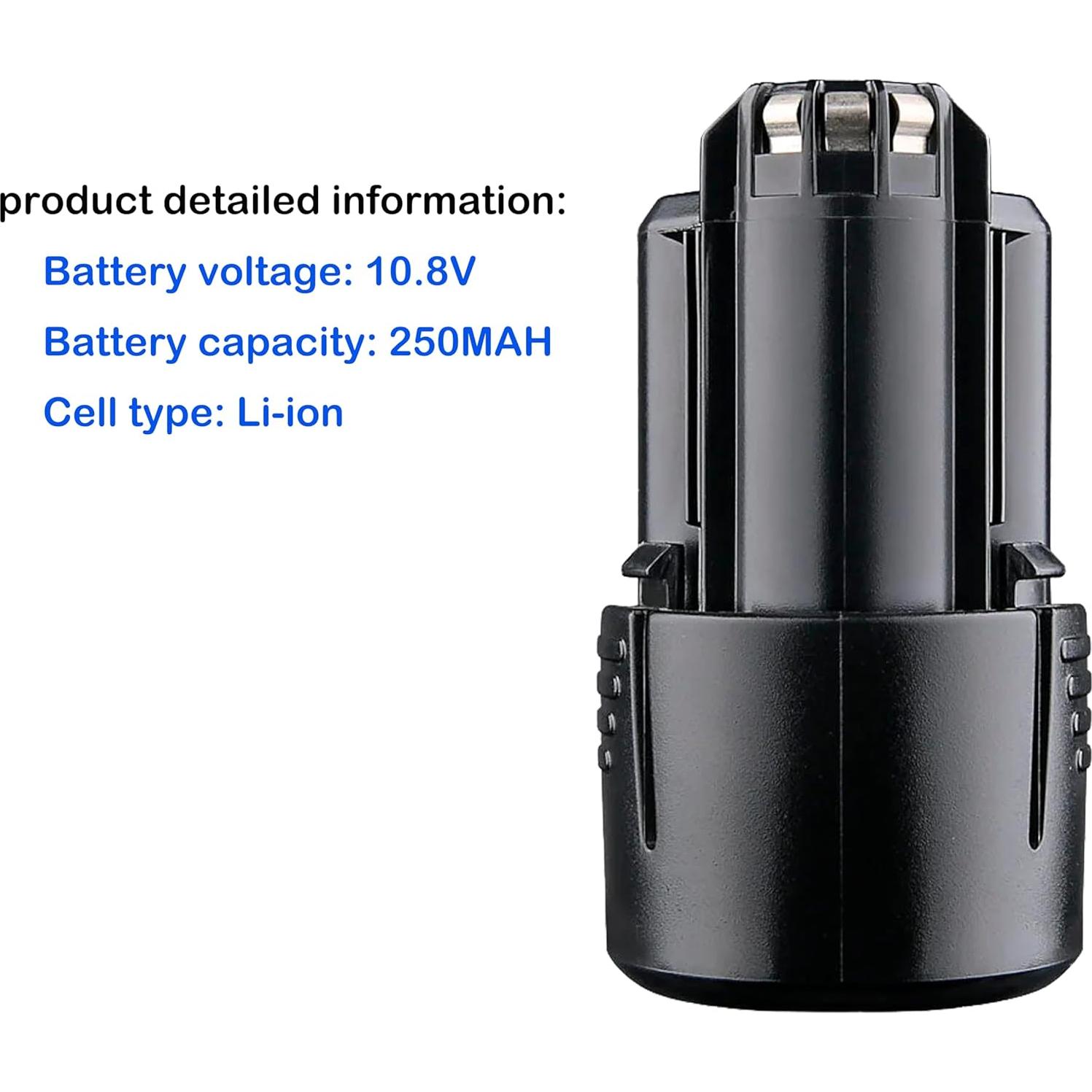 Batería Litio 12V 1500mAh TAWUZUOR Compatible Bosch