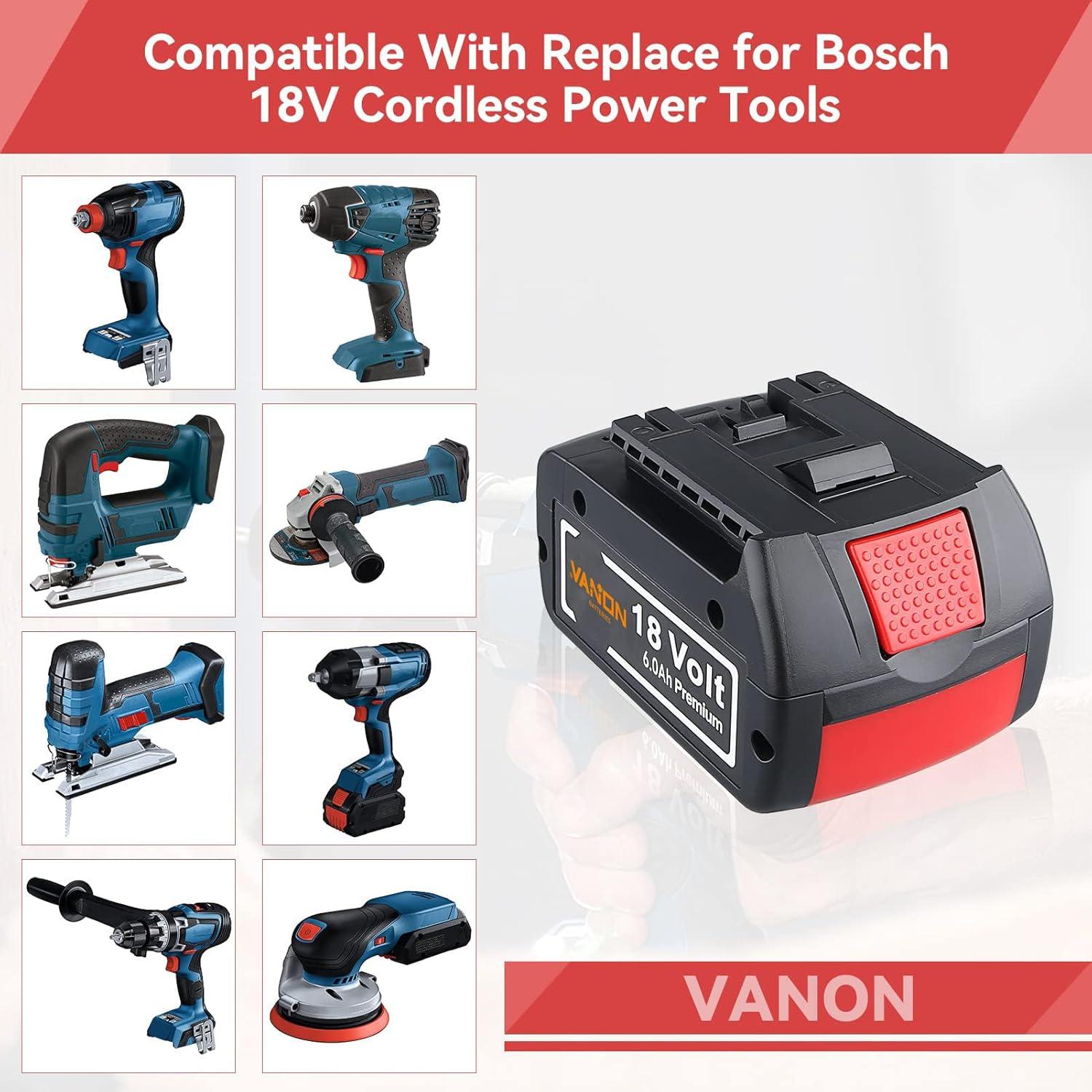 Batería Li-ion 6000mAh VANON para Bosch 18V BAT609