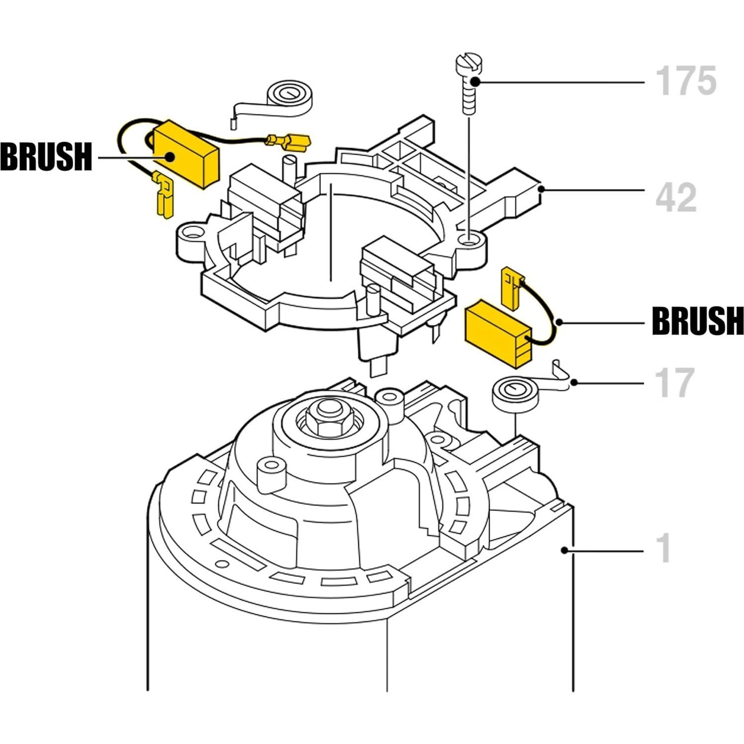 Escobillas de Carbón GEARLINTON 1617014135 - 4 Piezas