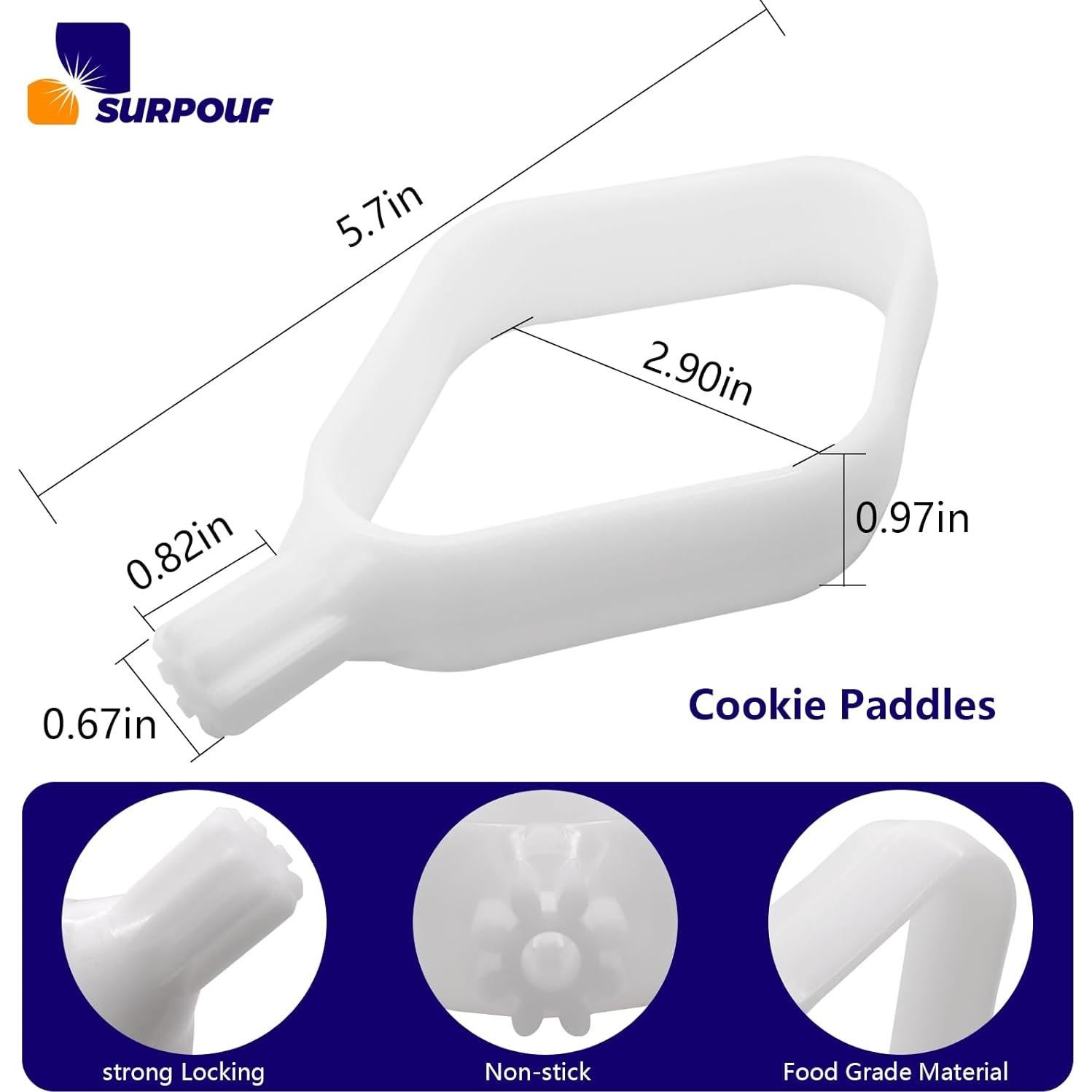 Palas para Galletas SURPOUF Compatibles con Mezcladores