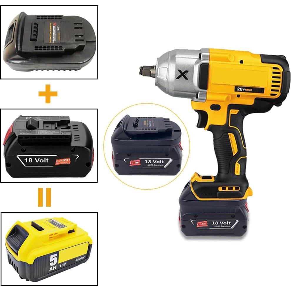 Adaptador Dewalt 20V para Batería Bosch 18V BAT609-612